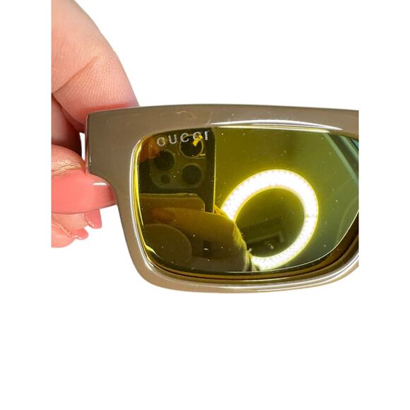 Gucci NWT GG1616 Browline Men’s Sunglasses in Brown - Picture 8 of 16